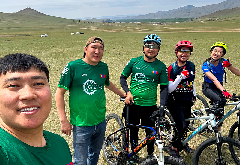 Cycling in Khan Khentii Mountain NP June 2025